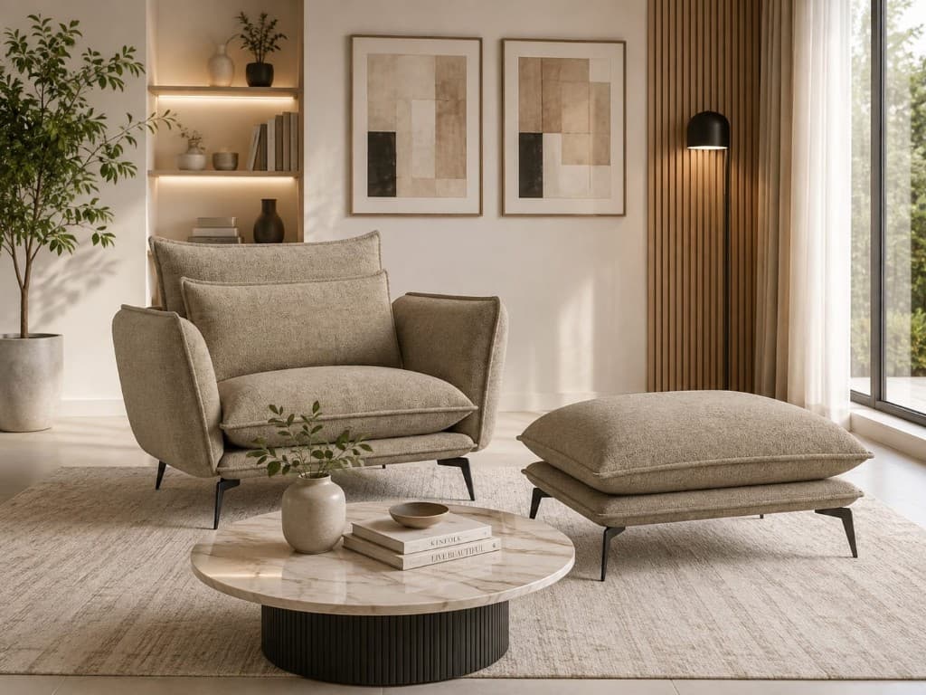 Round Marble Coffee Table — image 1
